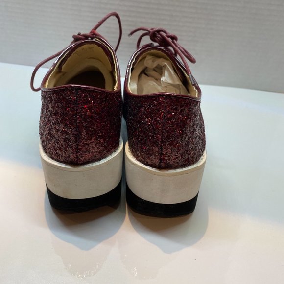 BRAND NEW Kalya Maroon Oxford Sneakers - Picture 9 of 12